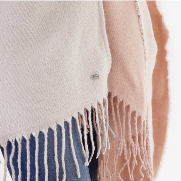 Soia & Kyo Pink & Cream Scarfigan with Fringe - Picture 7 of 16